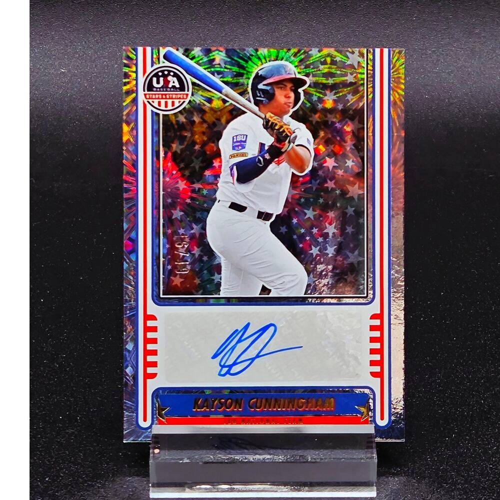 Kayson Cunningham Autograph 16/49, Arizona Diamondbacks Top Prospect